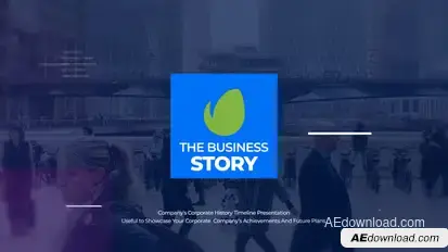 The Business Story Video Displays template preview