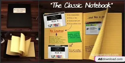 Videohive The Classic Notebook Openers template preview