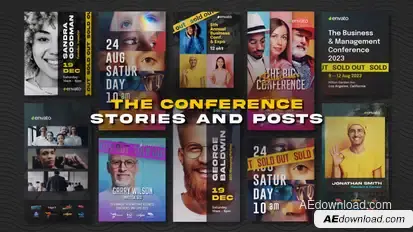The Conference. Stories and Posts Product Promo template preview