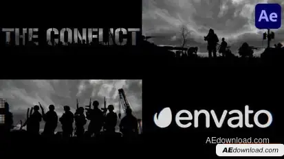 The Conflict Logo for After Effects Logo Stings template preview