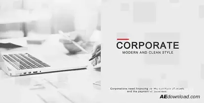 The Corporate Video Displays template preview
