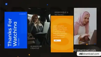 The Corporate Slideshow Openers template preview