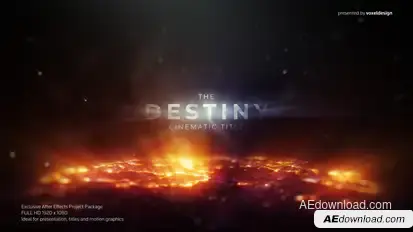 The Destiny Cinematic Title Titles template preview