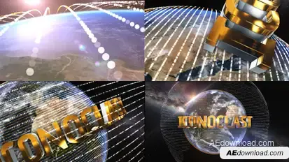 The Earth Element 3D Text Logo Opener Logo Stings template preview