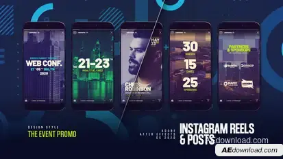 The Event Instagram Reels Product Promo template preview