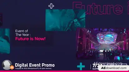 The Event Promo Video Displays template preview