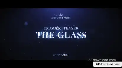 The Glass Trailer Teaser Titles template preview