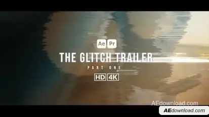 The Glitch Trailer Openers template preview