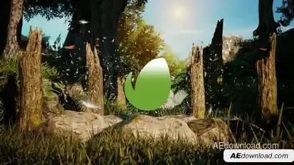 Videohive The Heart Of The Nature Logo Reveal Logo Stings template preview