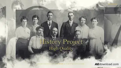 The History Video Displays template preview