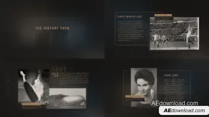 The History Pack Video Displays template preview