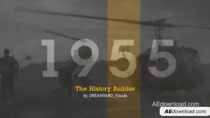 The History Timeline Video Displays template preview