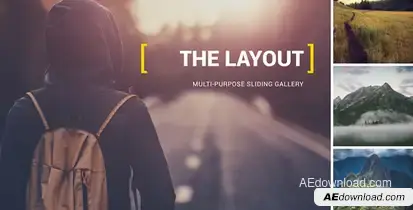 The Layout - Multi-Purpose Sliding Gallery | 2.5k Video Displays template preview
