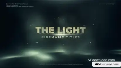 The Light Cinematic Title Titles template preview