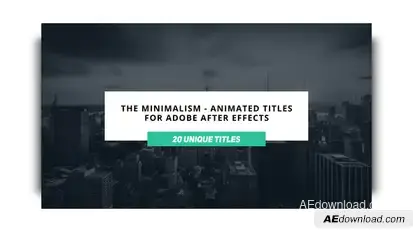 The Minimalist Titles template preview