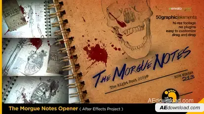 The Morgue Notes Opener Openers template preview