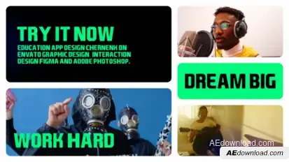 The Multiscreen Slideshow Openers template preview