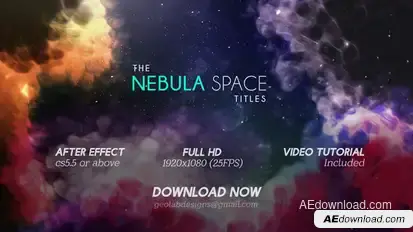 The Nebula Space Titles   l   The Galaxy Titles Titles template preview