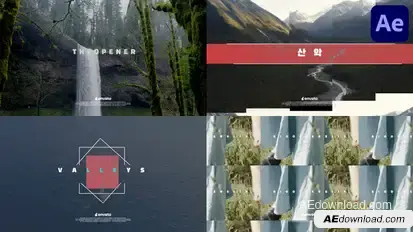The Opener for After Effects Openers template preview