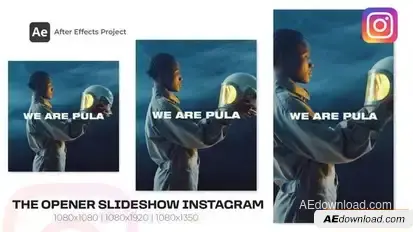 The Opener Slideshow Instagram Openers template preview