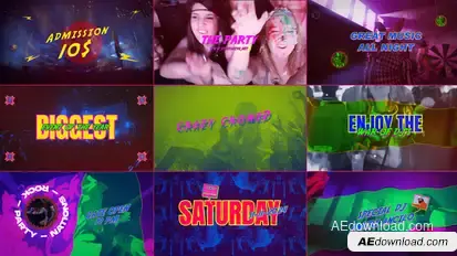 The Party Openers template preview