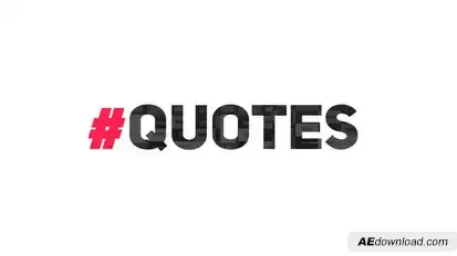 The Quotes Titles template preview