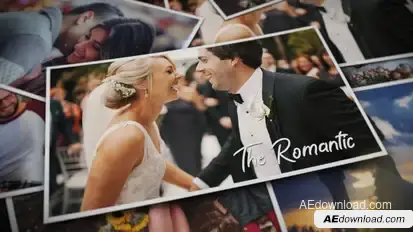 The Romantic | Photo Slideshow Video Displays template preview