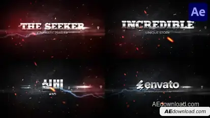 The Seeker Cinematic Trailer | After Effects Openers template preview
