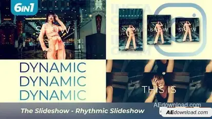The Slideshow - Rhythmic Slideshow Openers template preview