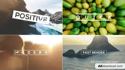 The Slideshow Video Displays template preview