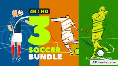 Soccer Intro Opener - 3 Versions Openers template preview