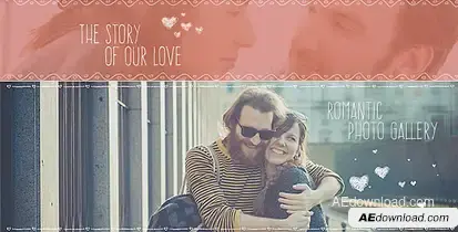 The Story of Love Video Displays template preview