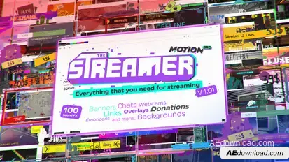 The Streamer | Everything for Web • Twitch • Youtube • Live broadcast-packages template preview