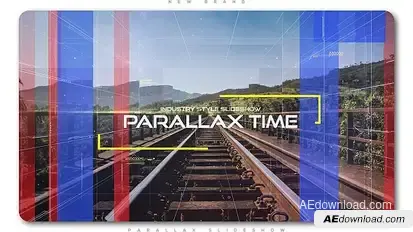 The Time Industry Parallax Slideshow Video Displays template preview