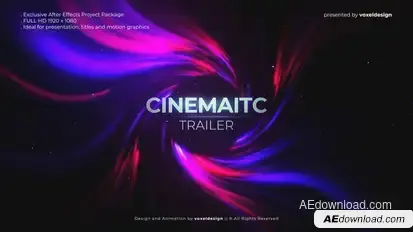 The Twirl Cinematic Title Video Displays template preview