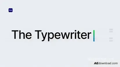The Typewriter Titles template preview