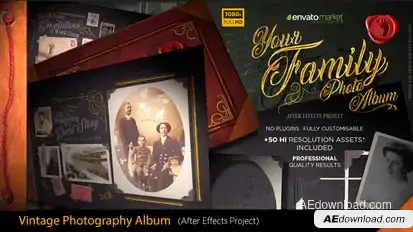 The Vintage Photography Album Openers template preview