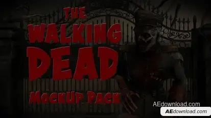 The Walking Dead Mockup Pack Logo Stings template preview