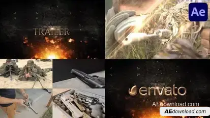 The Warrior Trailer for After Effects Openers template preview