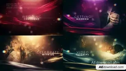 The Wedding Ceremony Titles Openers template preview