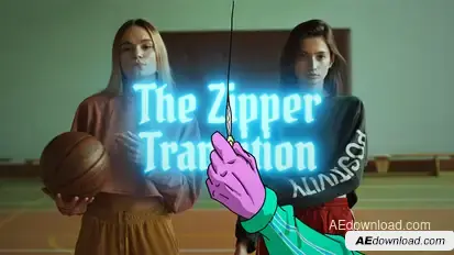 The Zipper Transition broadcast-packages template preview