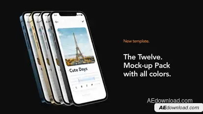 The12 - Phone Mock-up Pack Product Promo template preview