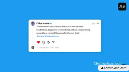 X Twitter Threads Post UI Mockup Elements template preview