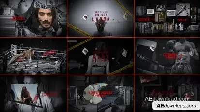 Thriller Title Sequence Openers template preview