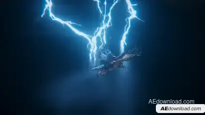 thunder eagle logo intro Openers template preview