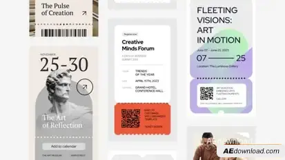 Ticket Event Instagram Stories Openers template preview