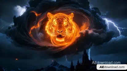 Tiger Logo Reveal Logo Stings template preview