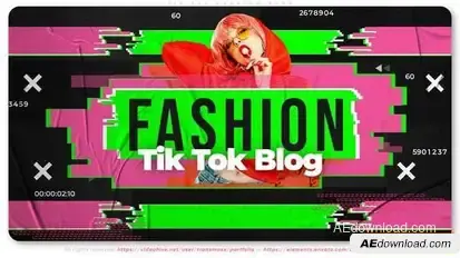 Tik Tok Fashion Blog Openers template preview