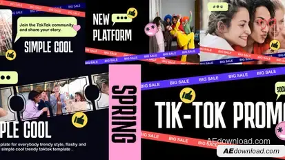 TikTok Promo After Effects Product Promo template preview