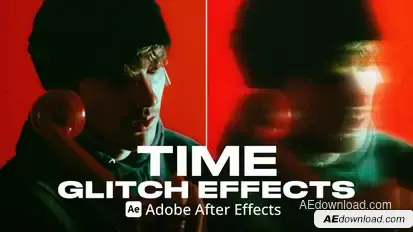 Time Glitch Effect Ae Elements template preview